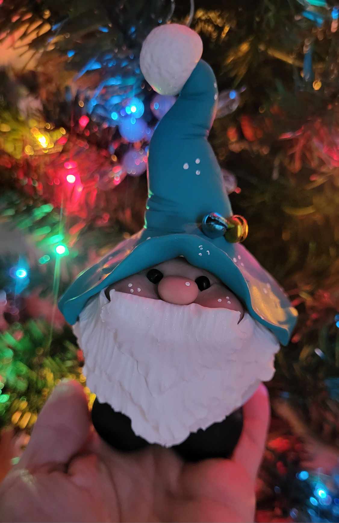Santa Teal (straight hat)
